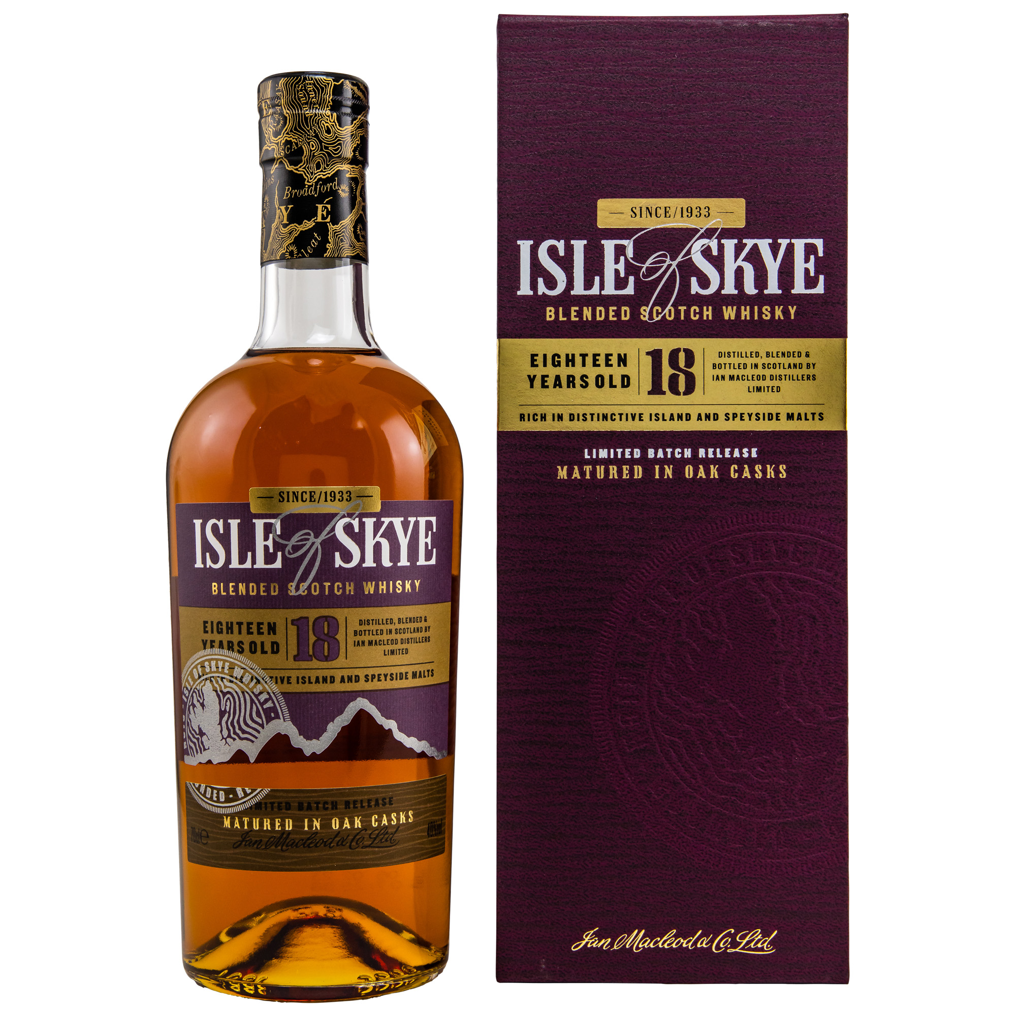 Zart, rauchig, weich -Premium Blended Scotch von Isle of Skye